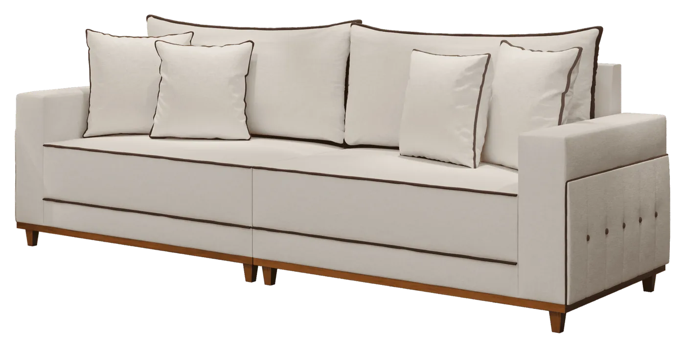 Estofado living 3048 da Lufer, com poltrona opcional