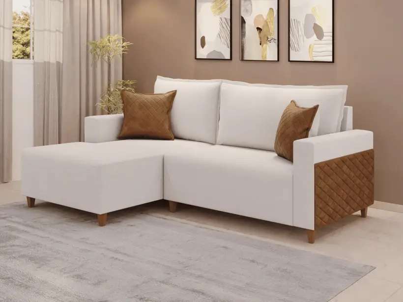 Estofado living com chaise 3084 — Lufer Estofados