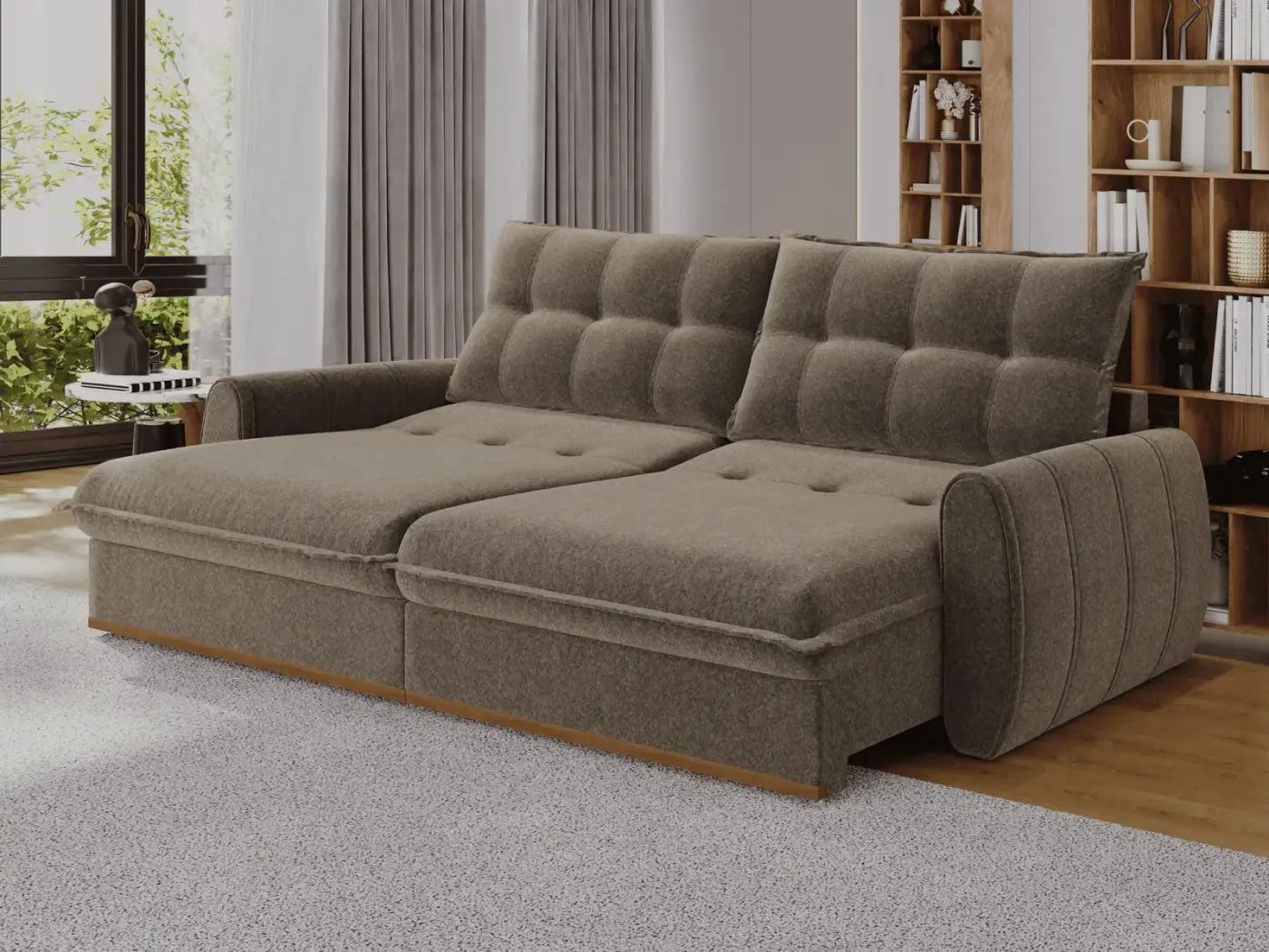 Estofado sofá-cama retrátil 6054 — Lufer Estofados